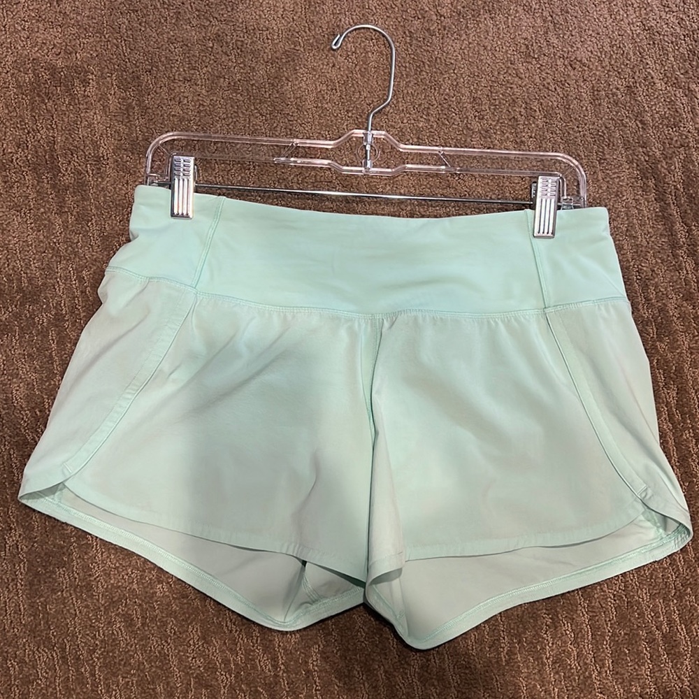 Lululemon Speed Up Shorts Mint Size 6